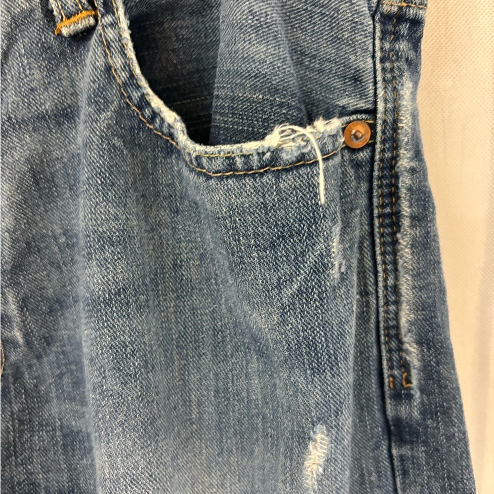 American Eagle Mens 31/30 Relaxed Straight Leg Jeans Medium Wash Blue De… - Picture 6 of 16